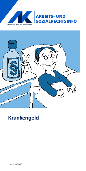 Krankengeld Krankengeld - Arbeits- und Sozialrechtsinfo, 09/2025 (barrierefreie PDF)
