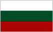 Bulgarische Flagge in Weiß, Grün und Rot