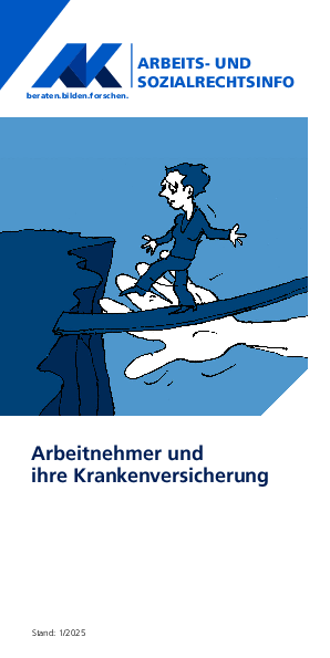 Krankenversicherung - Arbeits- und Sozialrechtsinfo, 01/2025 (barrierefreies PDF)