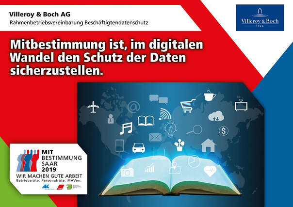 Ausstellerplakat Villeroy & Boch: Rahmenbetriebsvereinbarung Beschäftigtendatenschutz