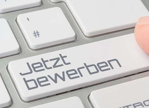 Tastatur mit beschrifteter Taste - Jetzt bewerben