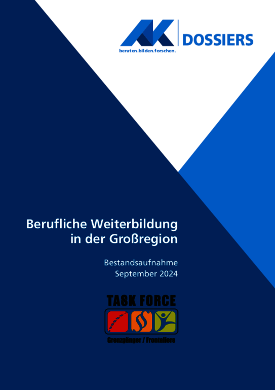 Berufliche Weiterbildung in der Großregion - barrierefreie PDF, Bestandsaufnahme September 2024