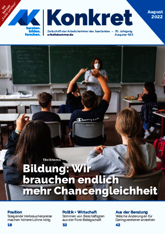 Bildung: Wir brauchen endlich mehr Chancengleichheit - (Heft 4, August 2022)