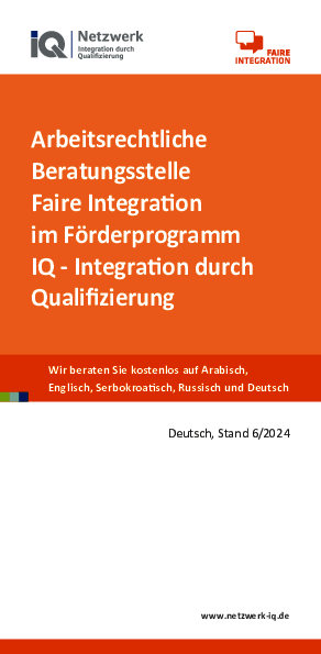 Ihre Arbeitsrechte im Saarland - Arbeits- und Sozialrechts-Info, Stand 6/2024