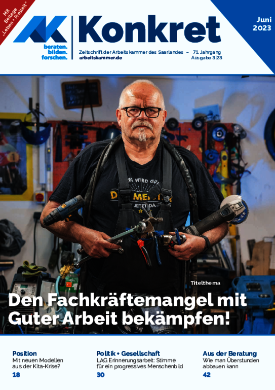 Den Fachkräftemangel mit Guter Arbeit bekämpfen! - AK-Konkret Heft 3 (Juni 2023)