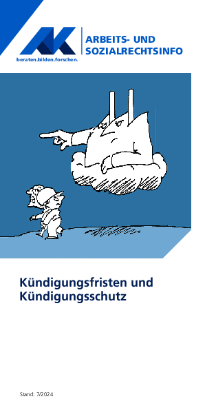 Kündigungsfristen, Kündigungsschutz - Arbeits- und Sozialrechtsinfo, 11/2024 (barrierefreies PDF)