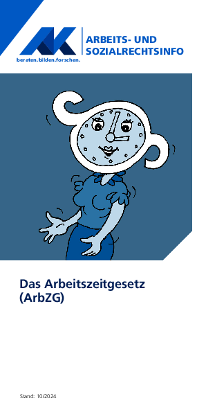 Arbeitszeitgesetz - Arbeits- und Sozialrechtsinfo, 10/2024 (barrierefreies PDF)