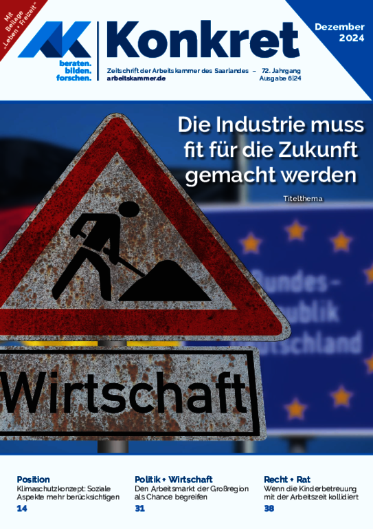 Die Industrie muss fit für die Zukunft gemacht werden - Heft 6, Dezember 2024 (PDF barrierefrei)