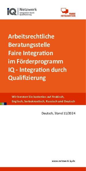 Ihre Arbeitsrechte im Saarland - Arbeits- und Sozialrechts-Info, Stand 11/2024