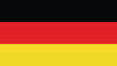 Deutsche Flagge in Schwarz, Rot, Gold